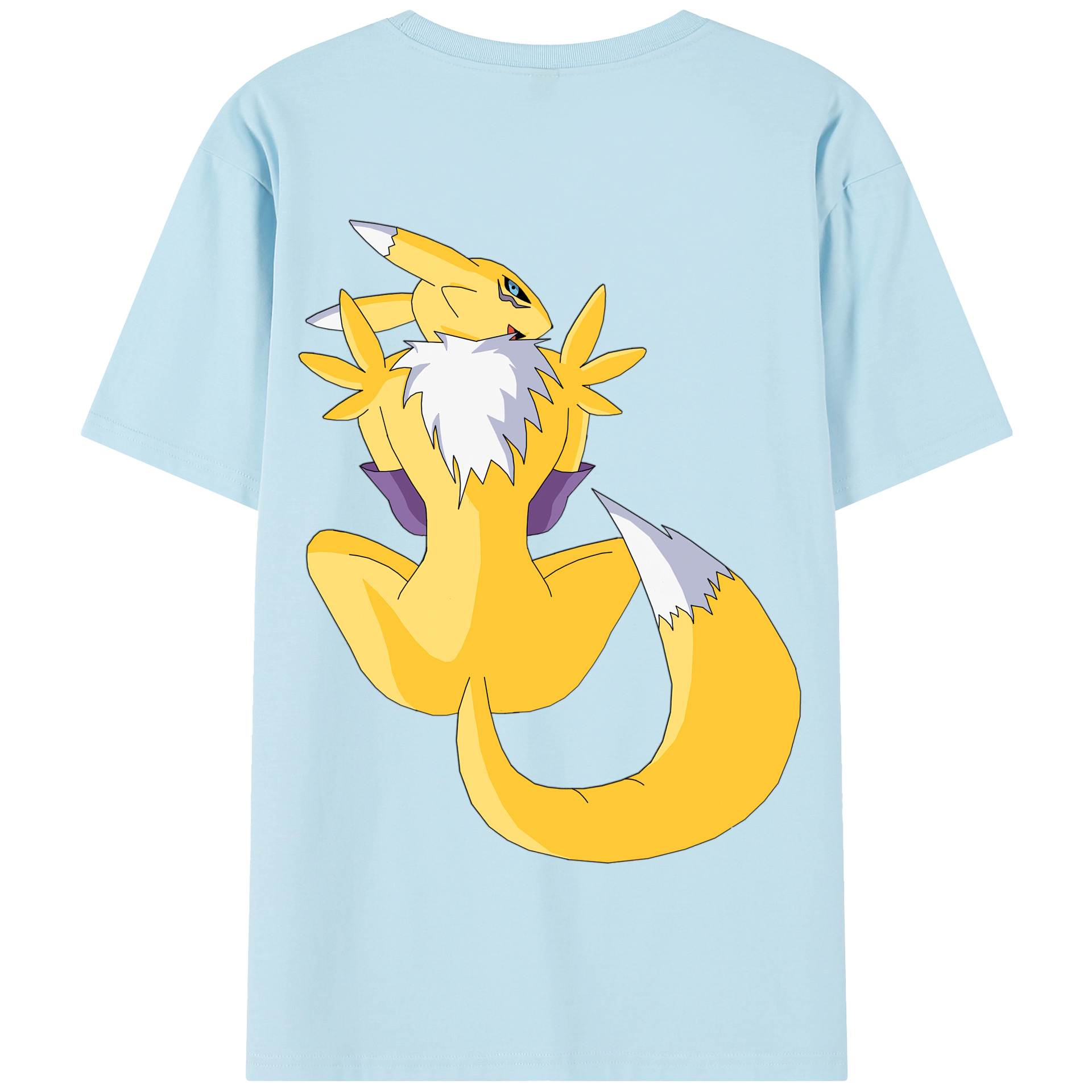 （画像用） Digimon デジタルモンスター/デジモン 綿100％半袖Tシャツ（背面プリント）